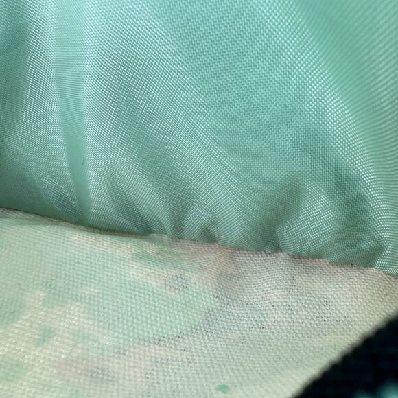 Kavu Spectator‎ Hip Fanny Bag Green Rio Tie Dye Canvas Belted Zipper 9204-1889 - Picture 7 of 9